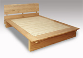 自然素材ベッド　無垢材ベッドの楢材
